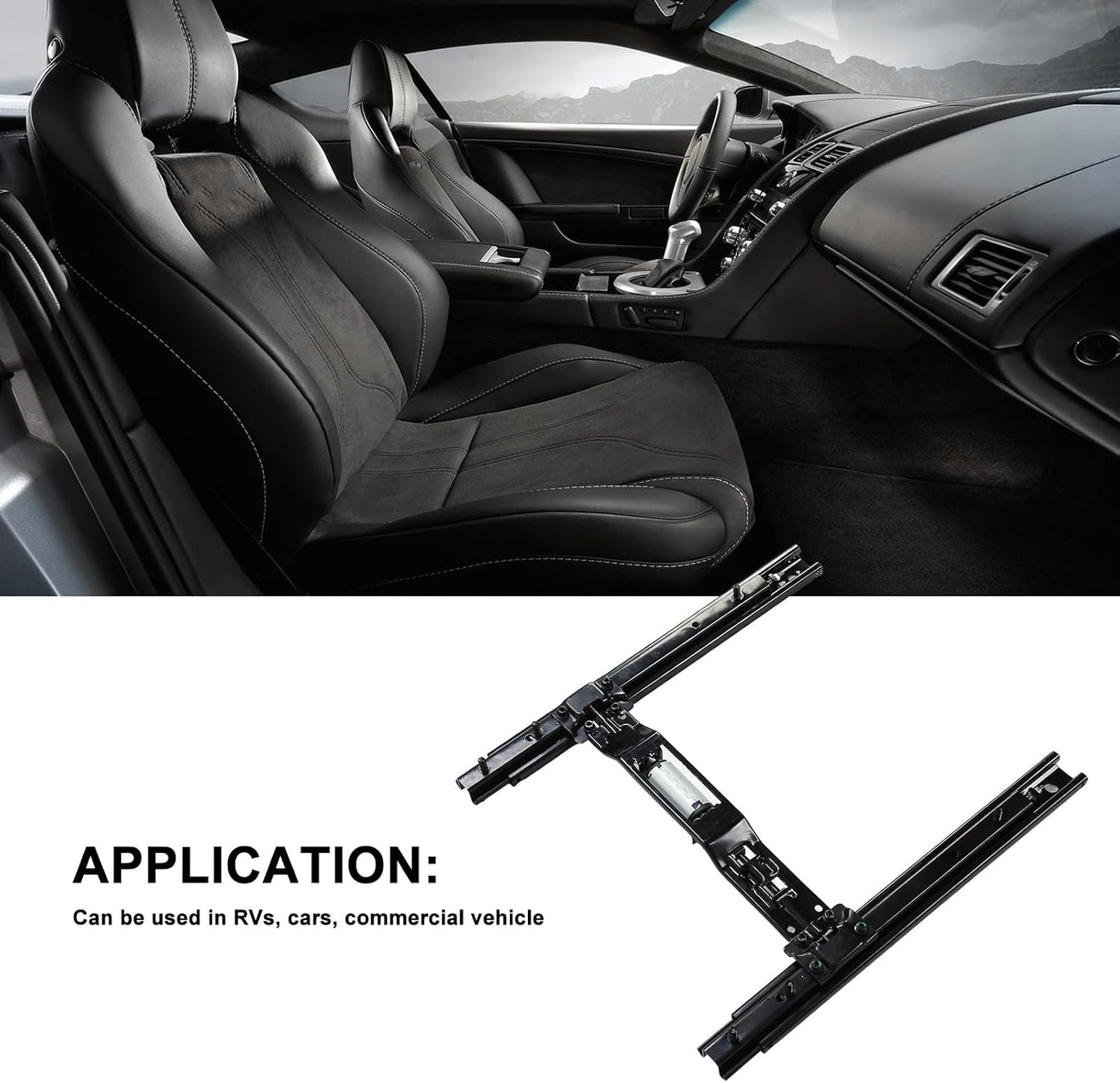 Car Seat Electrical Seating Slider , Flexible Forward Backward 12V Low Noise Steel Strong Load Bearing Electric Seat Slide Rail for Commercial Vehicle