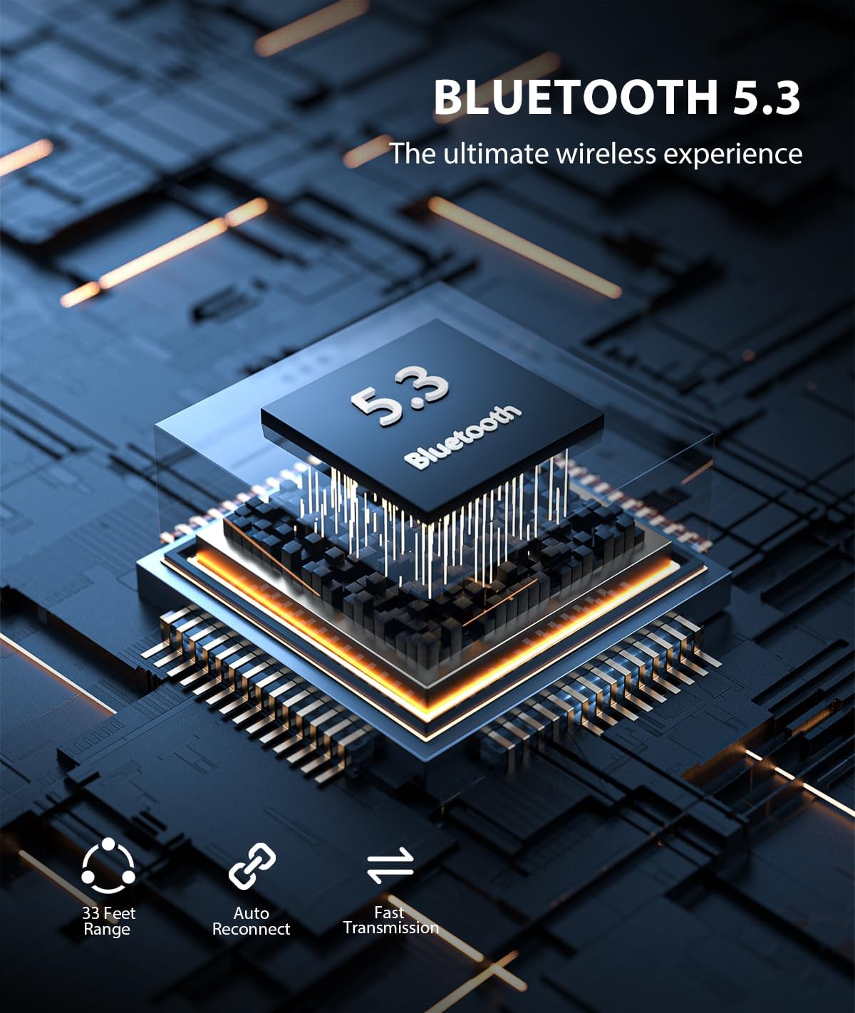 COMSOON AUX Bluetooth Adapter for Car, [LED Screen] Bluetooth 5.3 Receiver