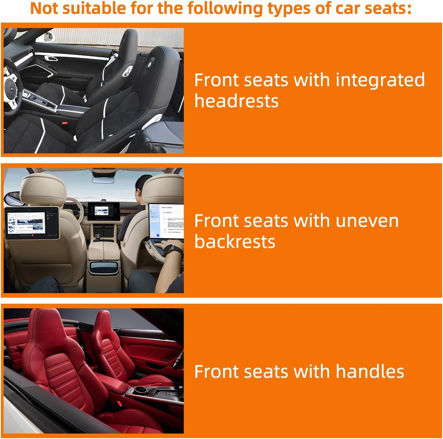 2 Pack Car Organizer Backseat with 12 Storage Pockets, Waterproof Back of Seat Car Storage Organizer Kick Mats for Kids Baby