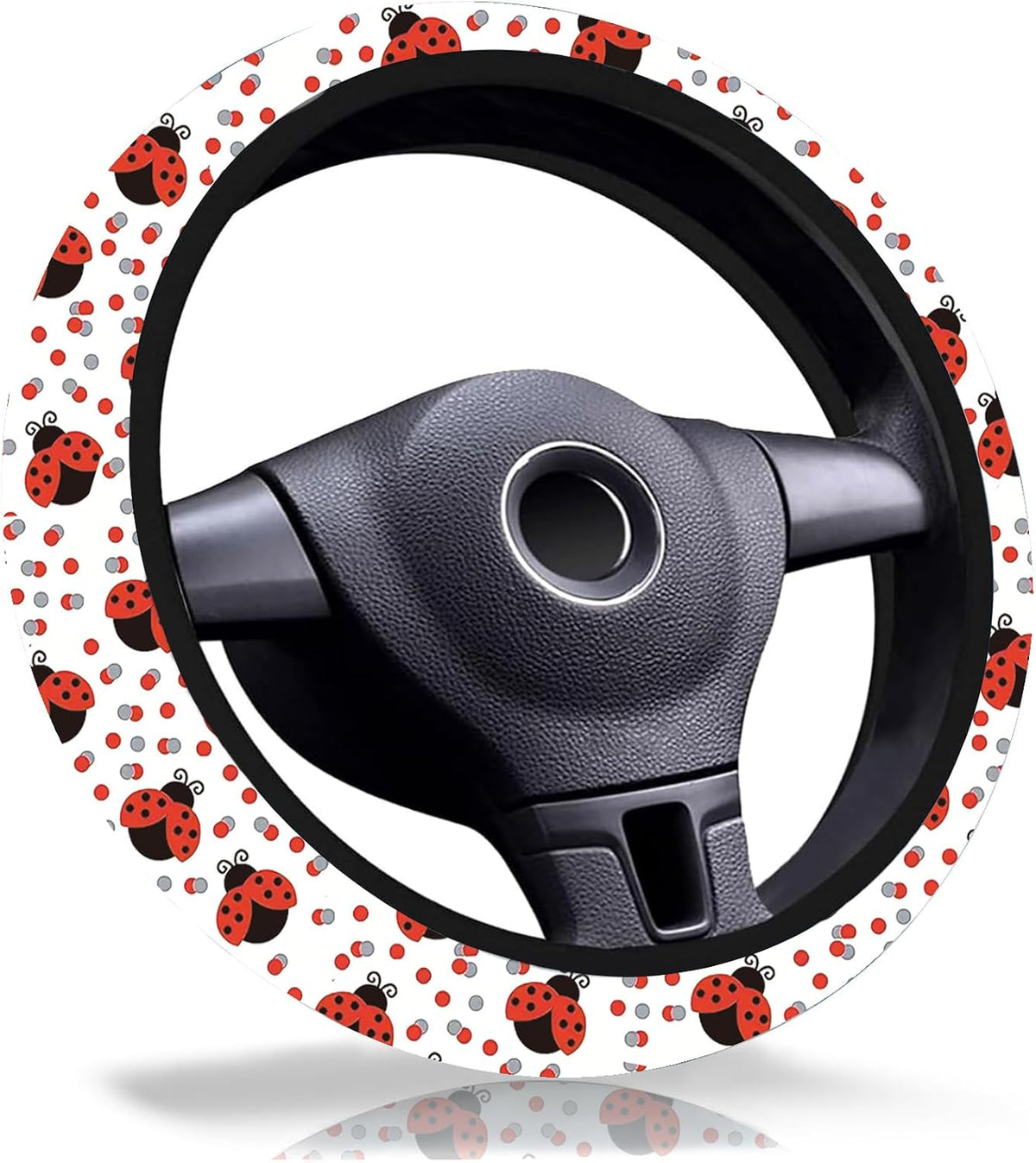 Wolf Steering Wheel Cover 15 Inch Universal Neoprene Steering Cover