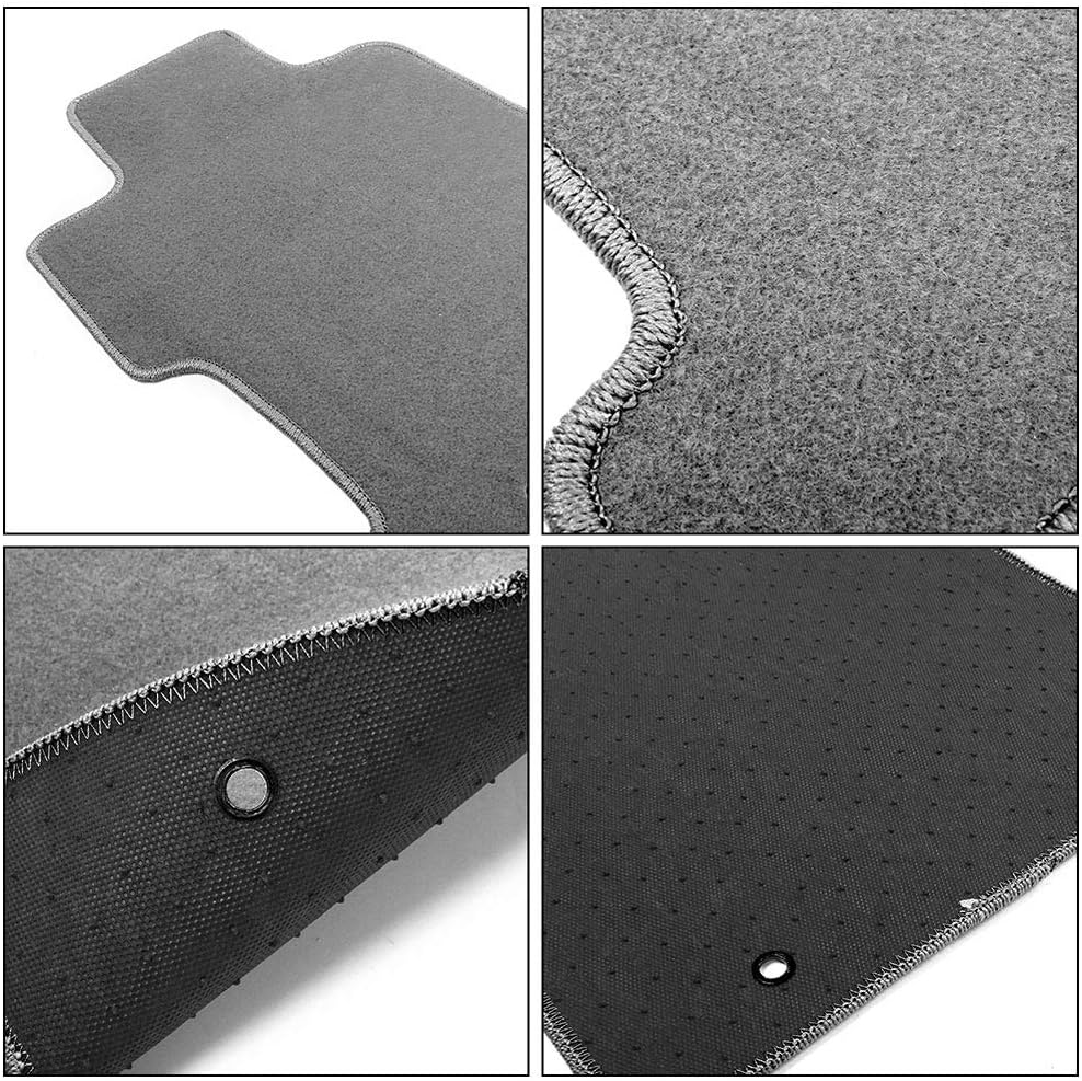 Fit 2013-2017 Honda Accord Sedan 4-Door Floor Mat Nylon Gray