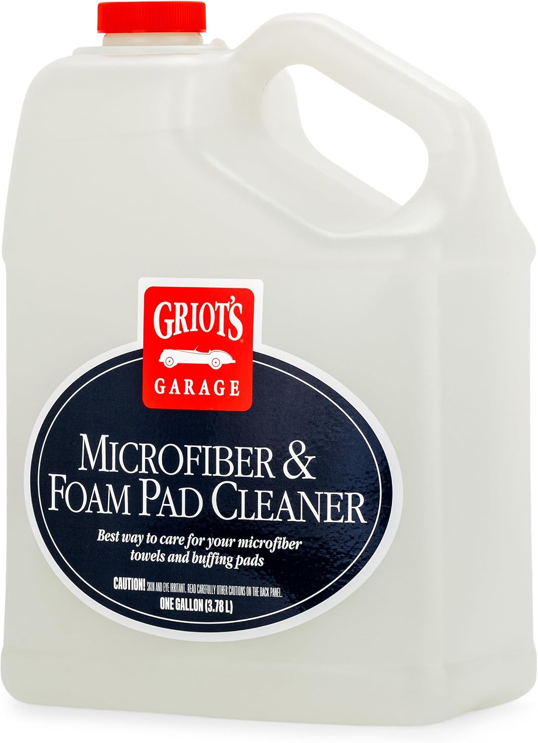 Griot's Garage Microfiber and Foam Pad Cleaner, Removes Polish, Wax, and Sealant Residue, Restores Your Car Cleaning Cloths' Effectiveness, 11078, 35 oz
