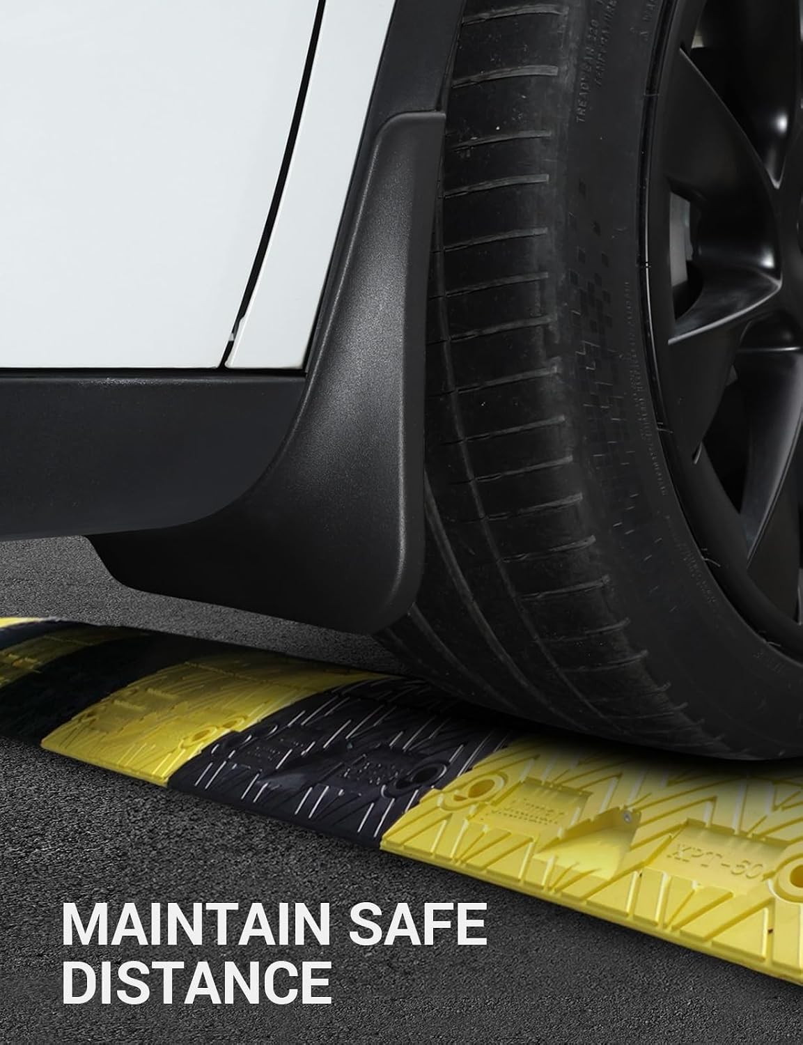 BASENOR 2024-2020 Tesla Model Y Mud Flaps Splash Guards Vehicle Sediment Protection No Drilling No Tape Mudflaps Tire Protector Mudflaps All Weather Tesla Exterior Accessories (Set of 4)