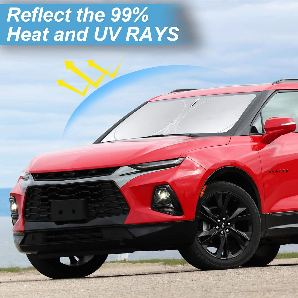 for Chevy Chevrolet Blazer Sunshade Windshield Sun Shade Fit 2019-2026