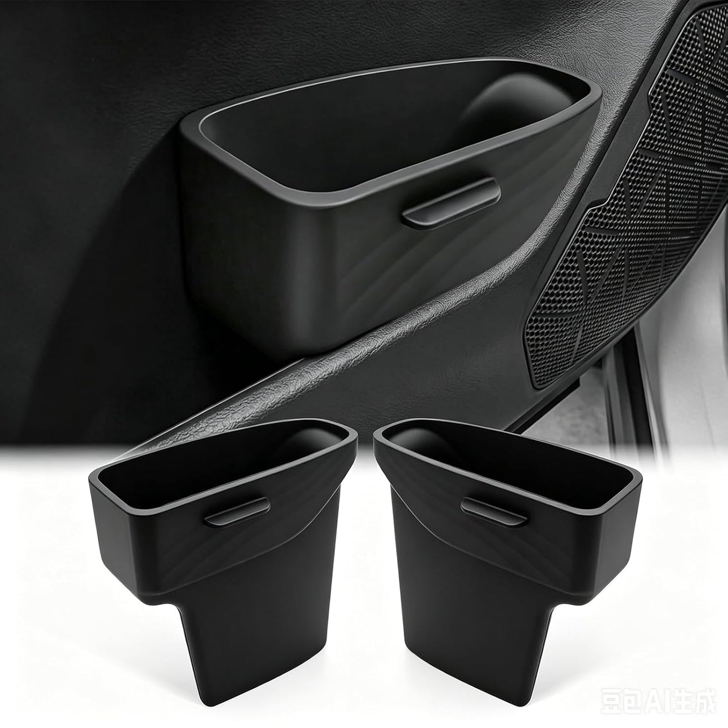 for Toyota Rav4 Accessories 2025 2024-2019 Door Side Trash Can Garbage Bin Storage Box Tray (2 Pcs)