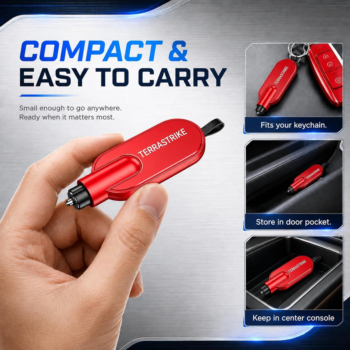 Car Escape Tool, Car Glass Window Breaker Key Chain