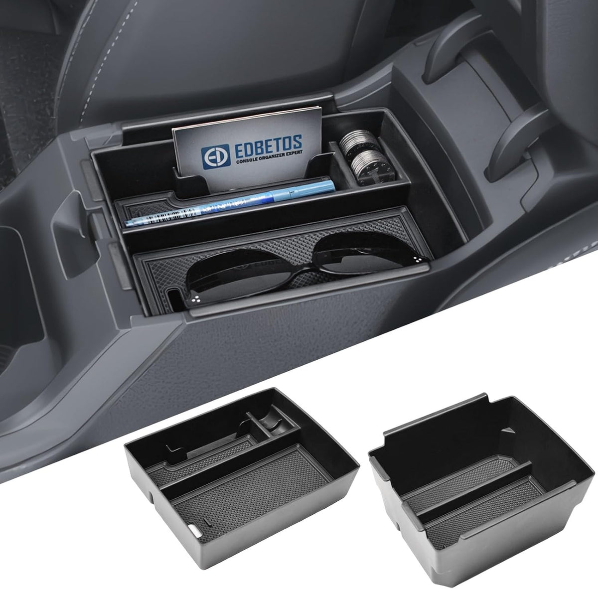Dual Layer Center Console Organizer Tray for 2025 2026 Kia K4 Accessories