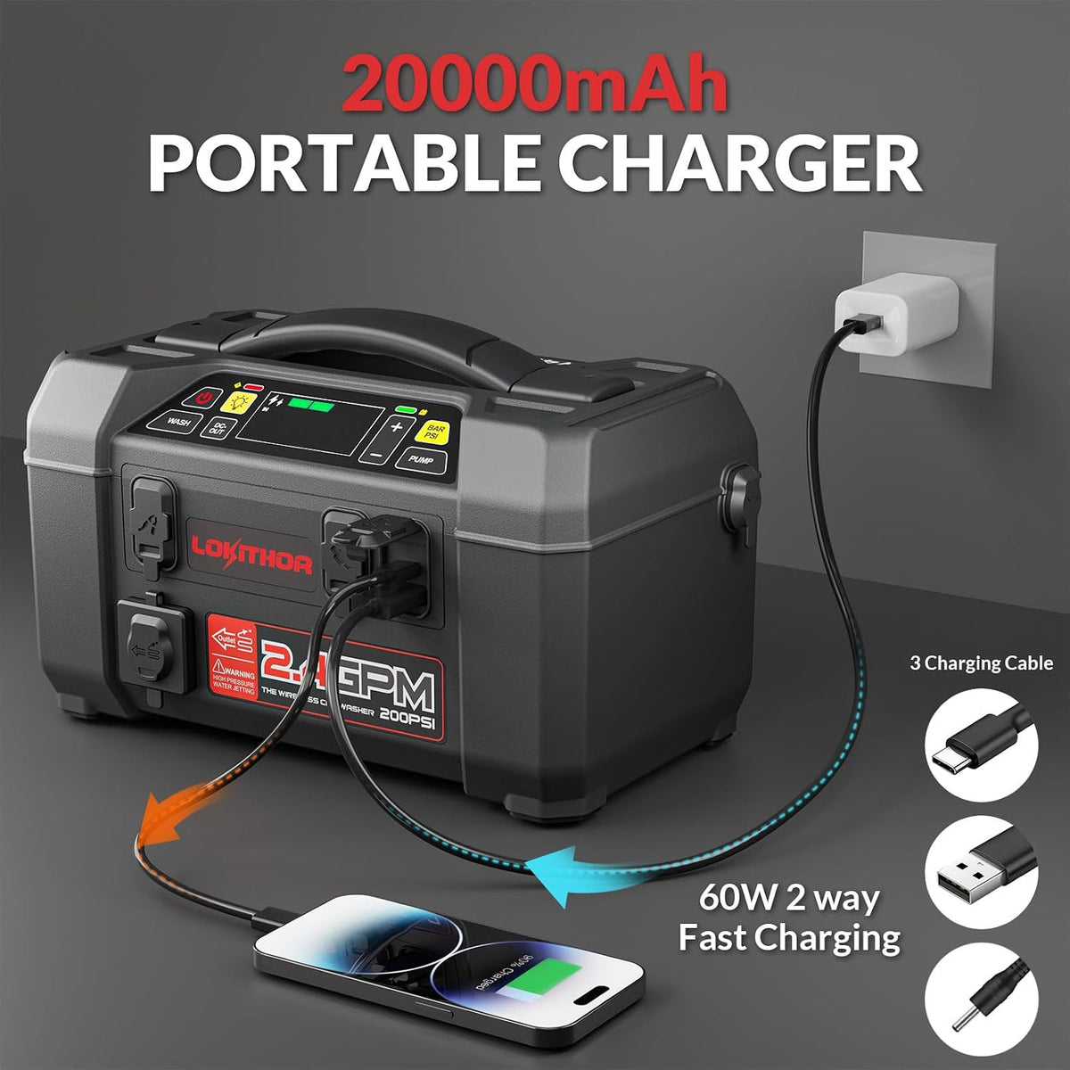 LOKITHOR AW401 5-in-1 Multi-Function Car Emergency Tool
