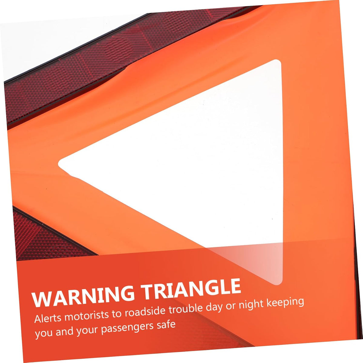 Zerodeko 3 Piece Red Warning Triangle Road Safety Sign for Car Roadside