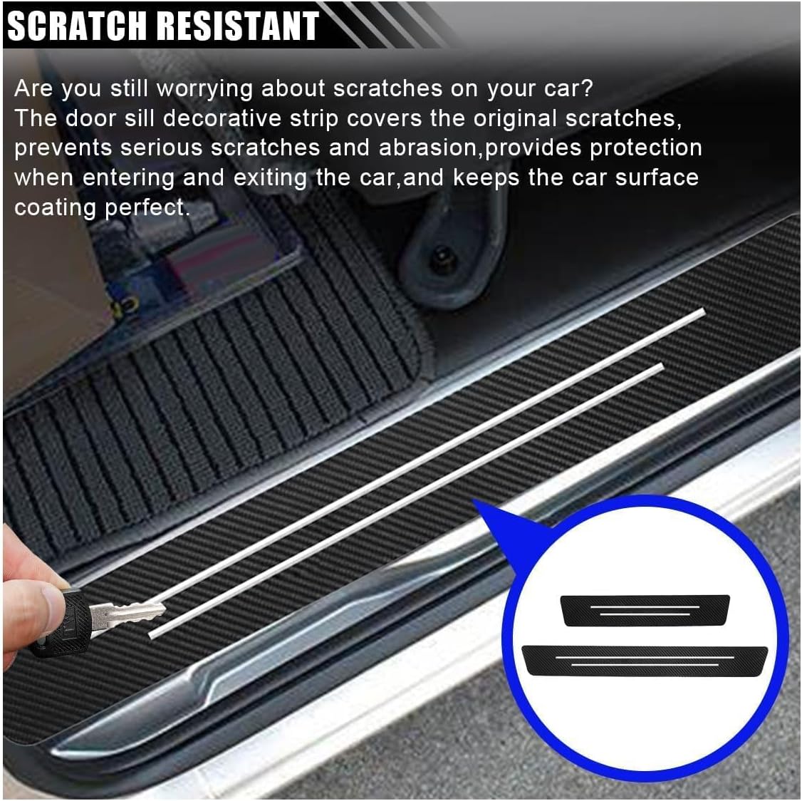 9 Pcs Door Sill Protectors for Buick Encore GX 2020-2025 2026