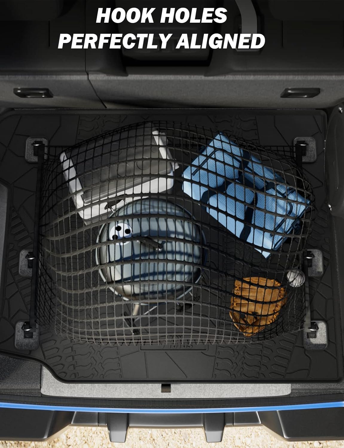 JOYTUTUS Cargo Mat fits 2018-2026 Wrangler JL 4X4 with OEM Subwoofer, All-Weather Guard Trunk Mat Cargo Liners Heavy Duty Waterproof Odorless Durable for Wrangler JL 2018-2026 4 Door - NOT FIT 4XE
