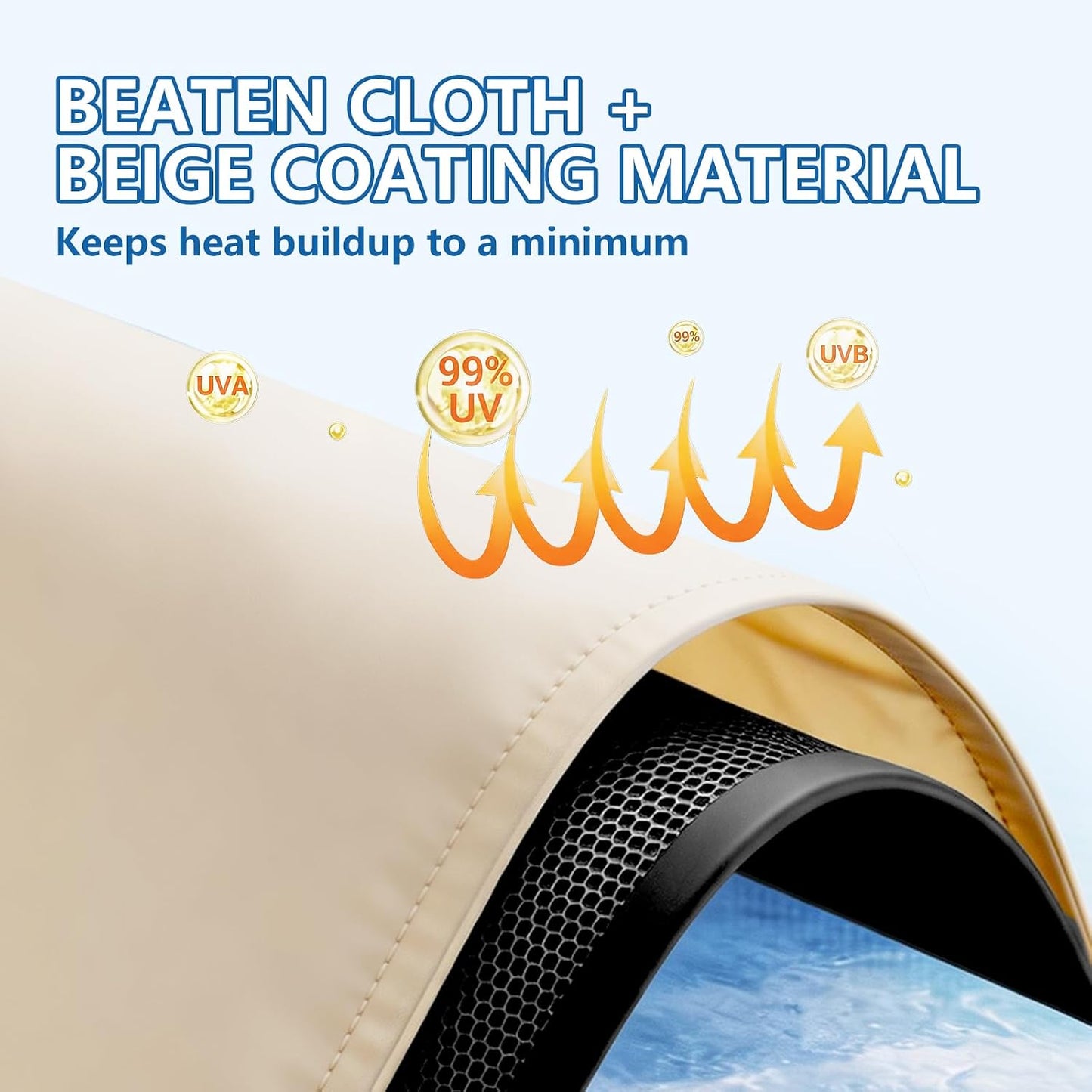 Windshield Sun Shade Car Umbrella: Foldable Retractable Front Window Sunshade Shield with Heat-Insulating Coating - Portable Protection from Heat & UV Rays for Cars, SUVs & Trucks