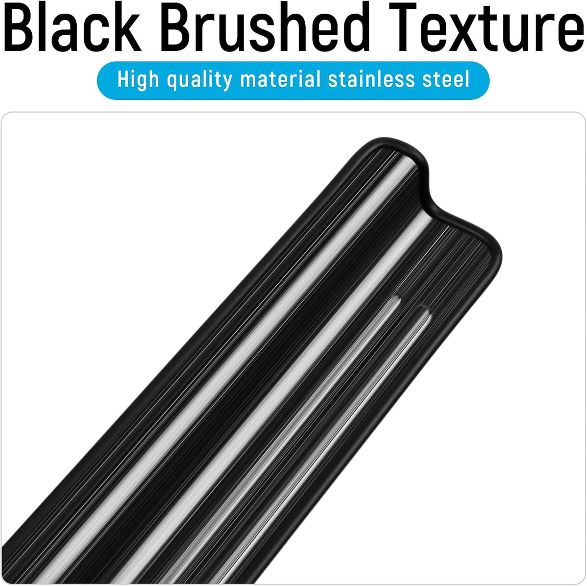 ZZEQYG 2 Pcs Front Door Sill Protector for 1997-2006 Jeep Wrangler TJ Scratch-Resistant Car Door Edge Guards Stainless Steel Interior Accessories