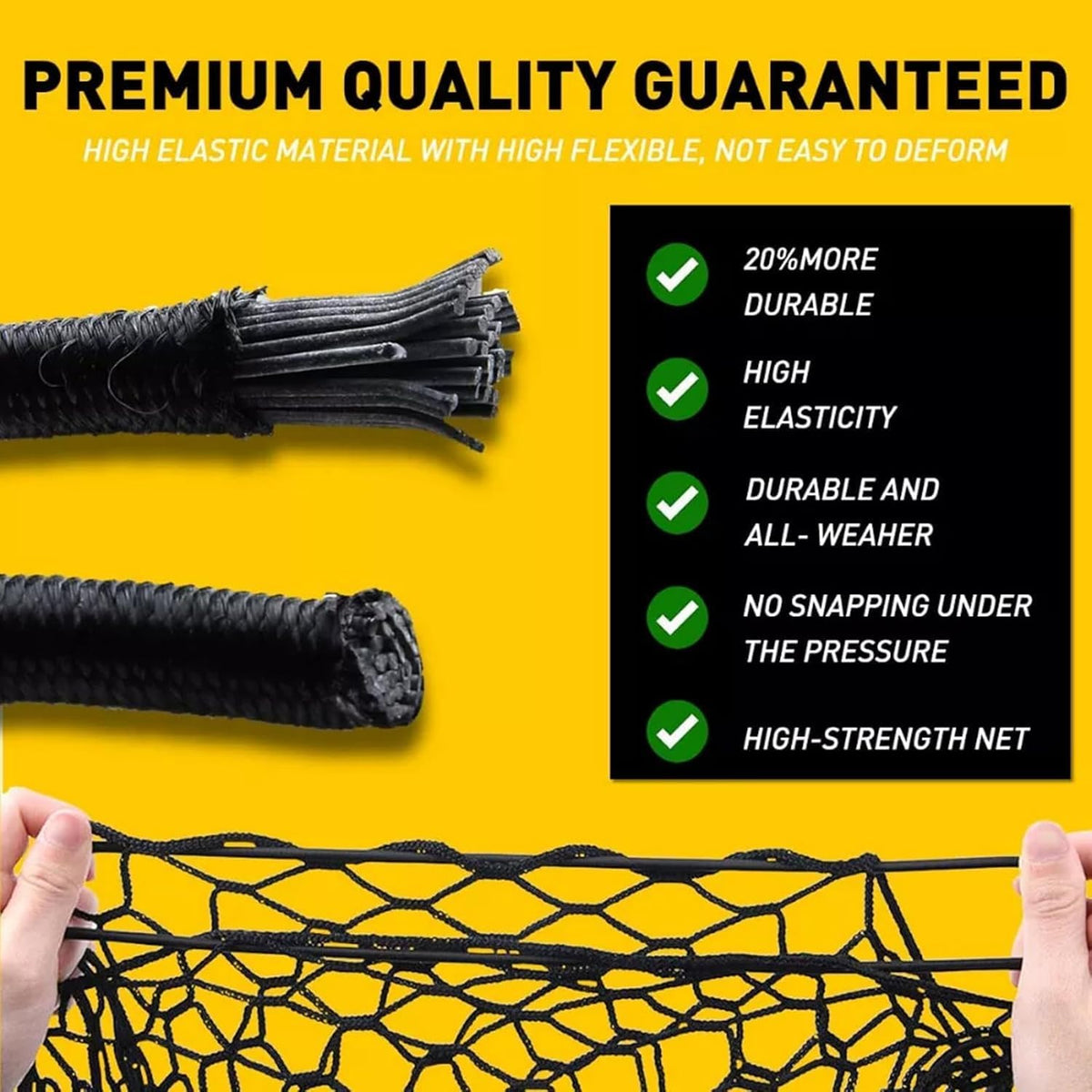 for Mazda CX-5 CX5 Envelope Style Truck Bed Cargo Net - Fits 2013-2024 2025 2026 CX5 Accessories Cargo Net for Pickup Truck Bed - Heavy Duty Carabiners