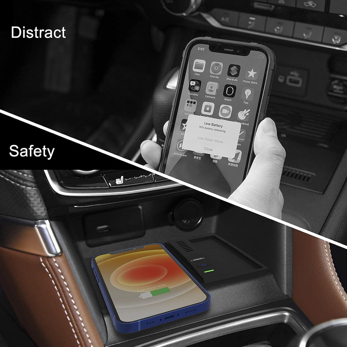 Wireless Charger for Subaru Forester 2019-2024 Car Accessories Interior