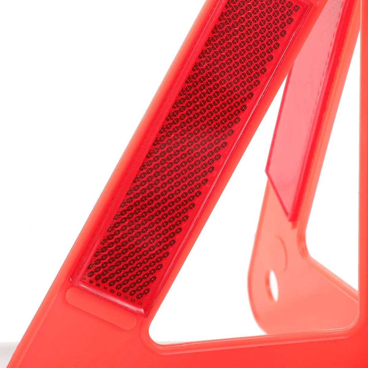 Reflective Triangle Warning Sign for Roadside Safety and Vehicles
