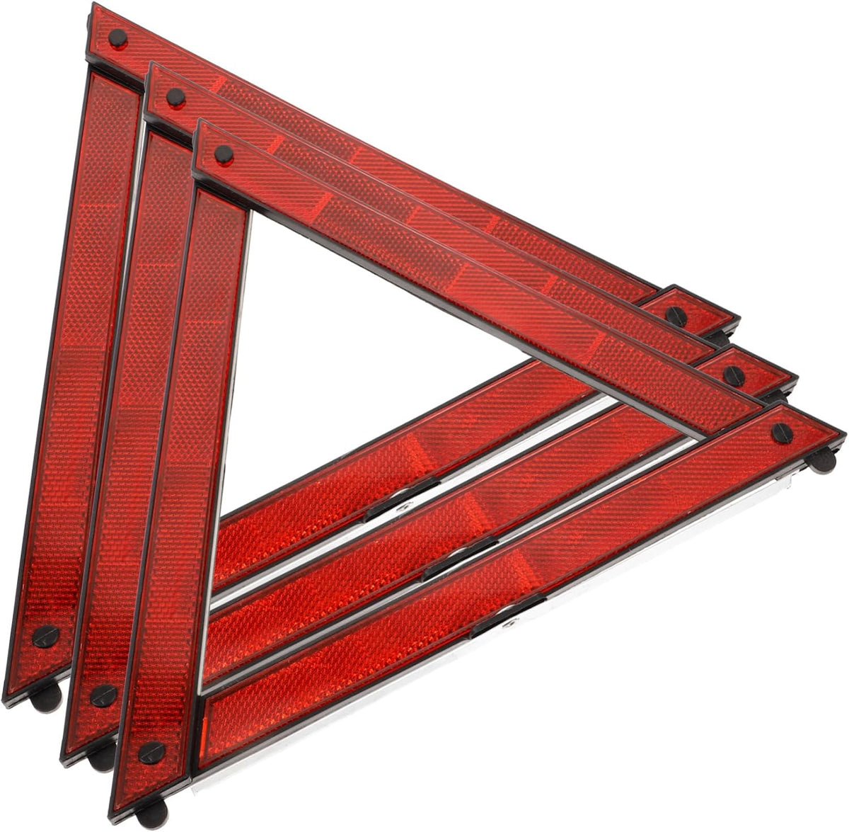 3pcs Reflective Safety Triangle Warning Sign for Road Emergency