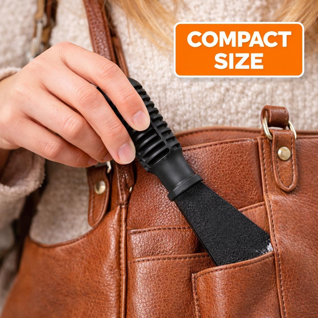 Chizlr Compact Ice Scraper - Effortlessly Remove Ice & Snow! Portable Design, Comfortable Grip, Sturdy Blade. Stay Ready for Winter Driving (2)