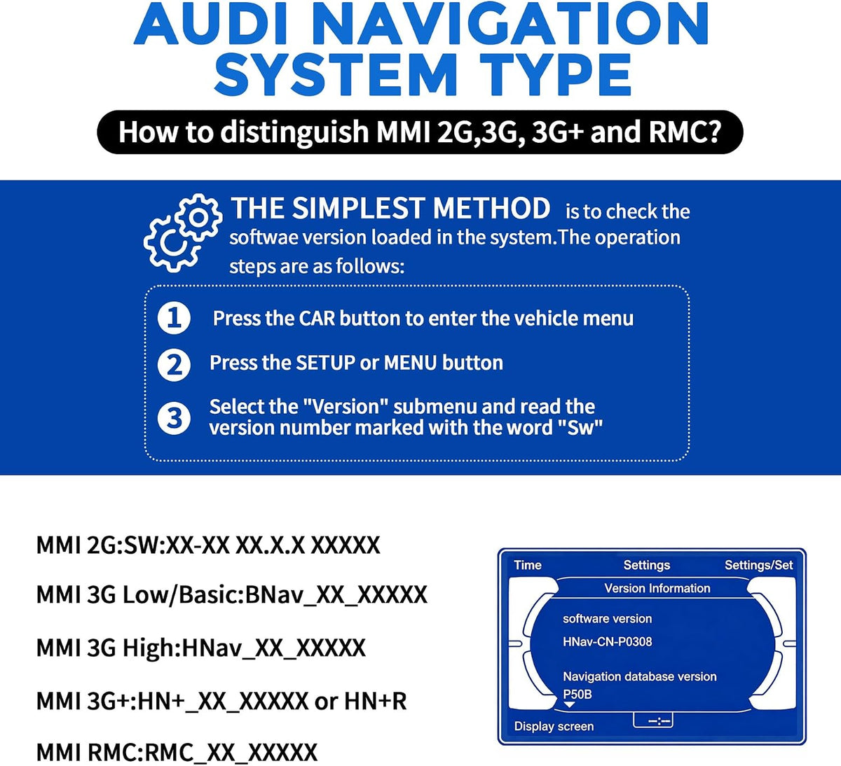 AMI Bluetooth Audio Adapter for Audi MDI MMI 3G System Bluetooth 5.0