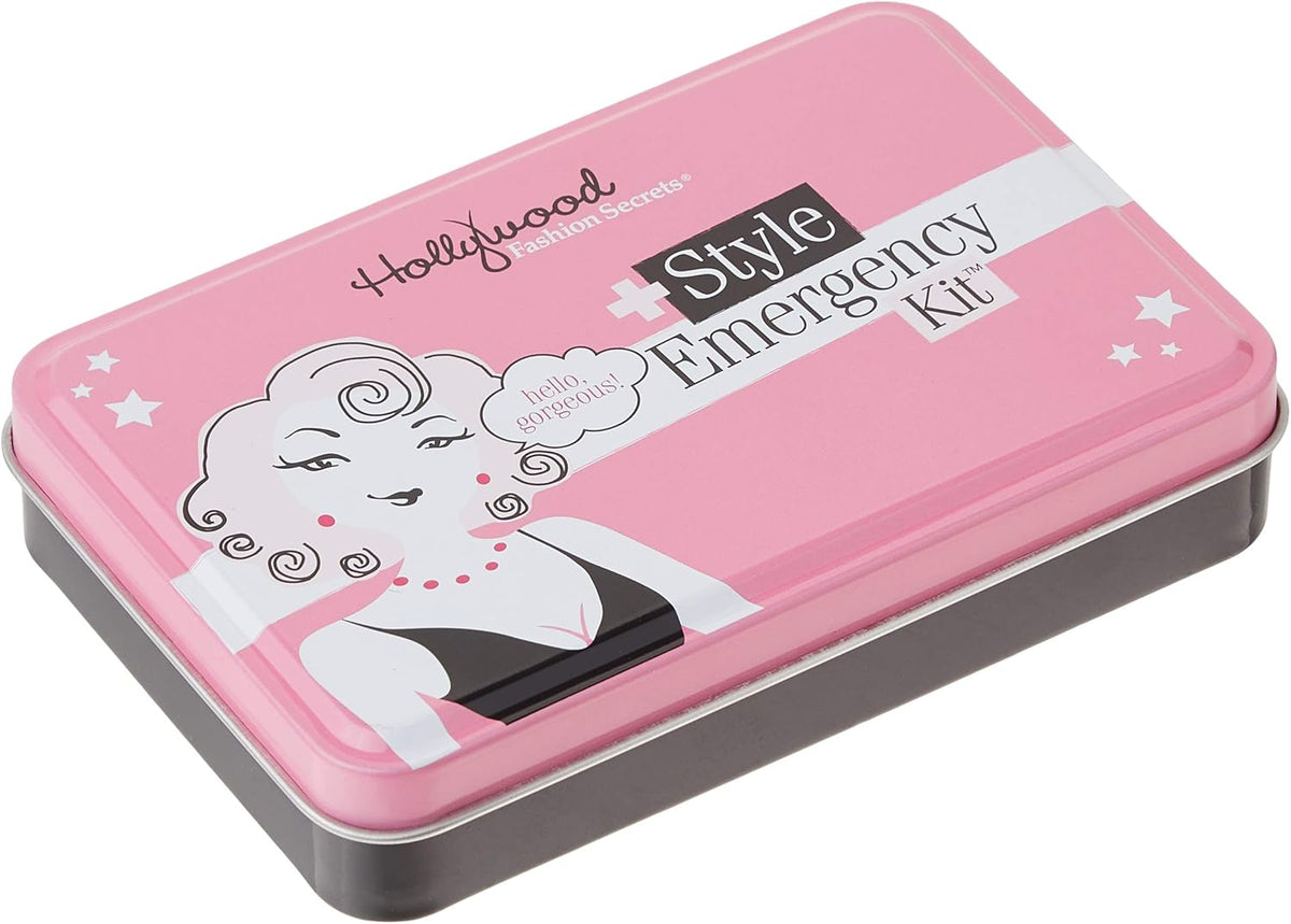 Hollywood Fashion Secrets Style Emergency Kit – Your Compact, On-the-Go Wardrobe Savior with Fashion Tape, Lint Sheets, Stain Remover &amp; Deodorant Sponge, 14 Piece Set