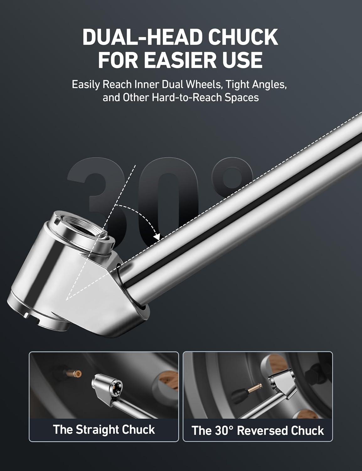 AstroAI Digital Tire Pressure Gauge with Inflator& T3 Heavy-Duty Tire Pressure Gauge with Inflator