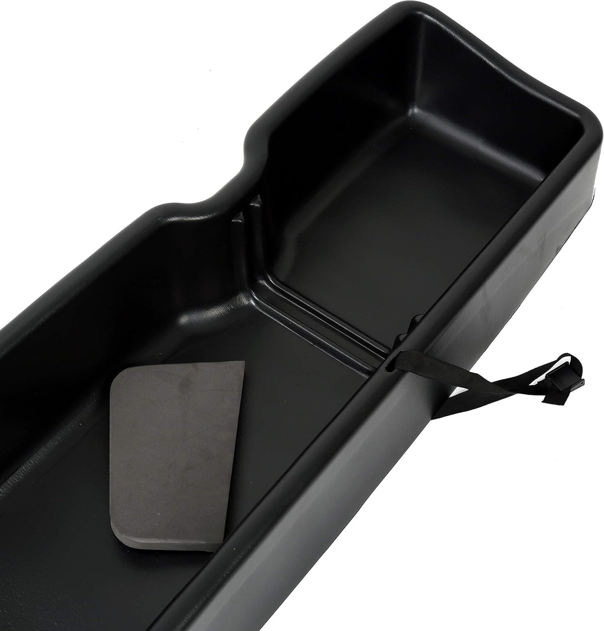 ALMUOO Rear Under Seat Storage Box Cargo Organizer Compatible with 2015-2024 Ford F150 SuperCrew Cab,2017-2024 F250 F350 F450 Crew Cab,Truck Interior Storage Container