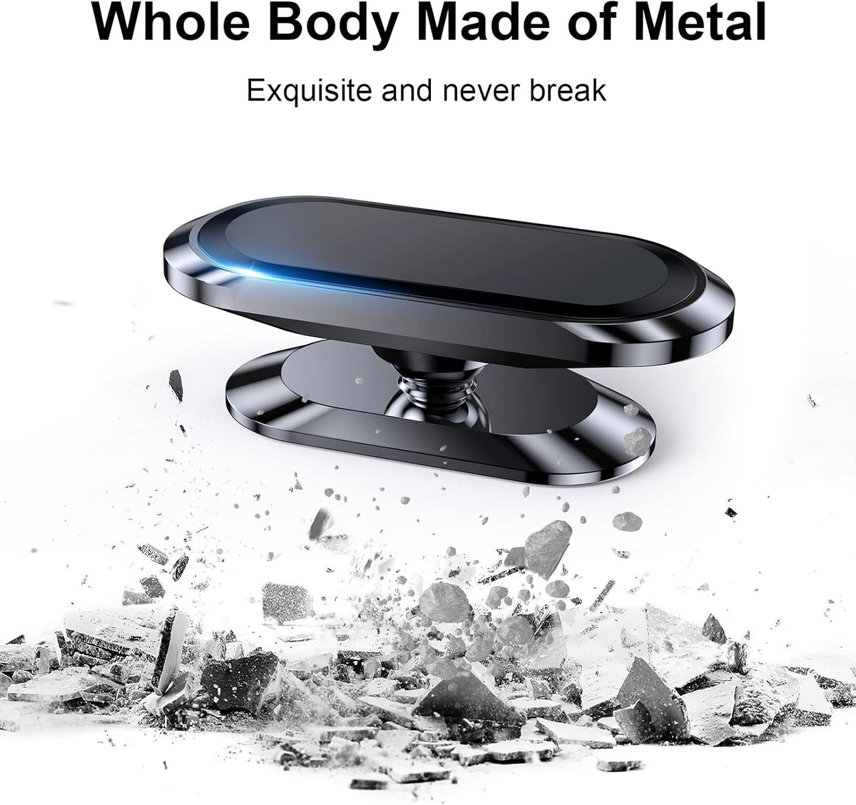 【2-PACK】Magnetic phone holder for Car Dash Magnetic Car Mount for iphone