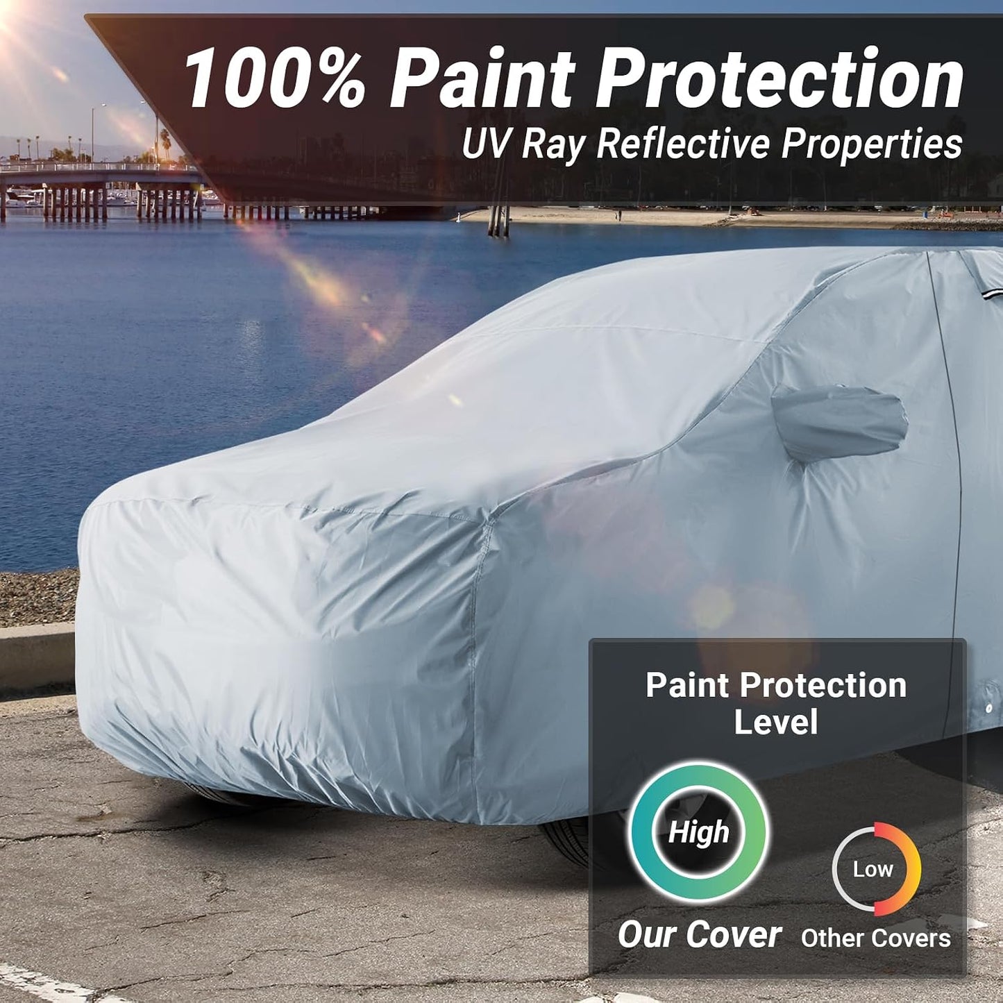 SUV Custom-Fit Car Cover for Nissan Xterra | Waterproof All Weather SUV Cover for UV, Rain, Snow, and Ice. Premium Quality, Suitable for Both Indoor and Outdoor Use. (Year Fits 2000-2015)