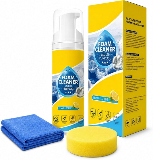 Lanenow Foam Cleaner All Purpose, Deep Cleaning Foam Cleaner for Car Interior, Dashboard, Seats, Kitchen, Bathroom Tile and Home Surfaces (1pcs)