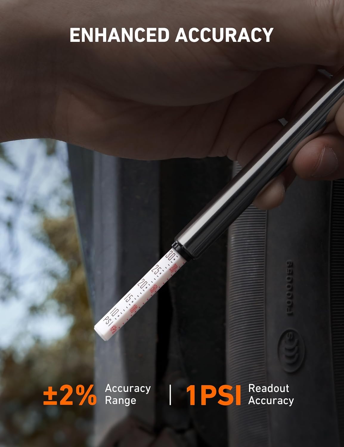 AstroAI Pencil Tire Pressure Gauge 2 Pack, Digital Tire Pressure Gauge with Inflator