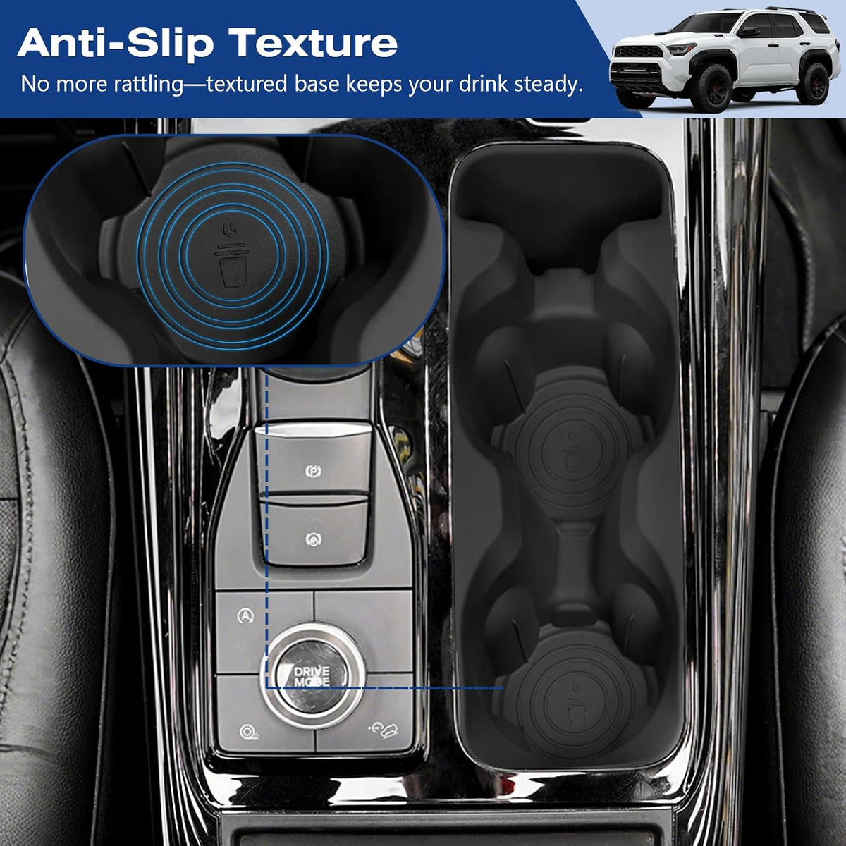 Center Console Cup Holder Insert for Ford Explorer 2020-2024 Accessories
