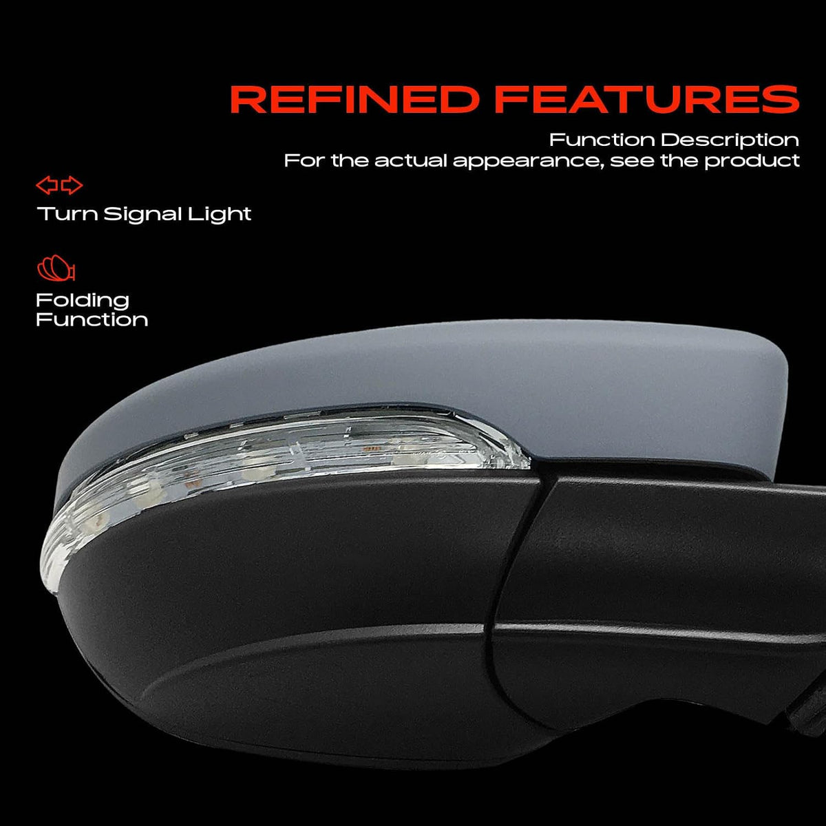 A-Premium Passenger Side Power Door Mirror Compatible with Volkswagen
