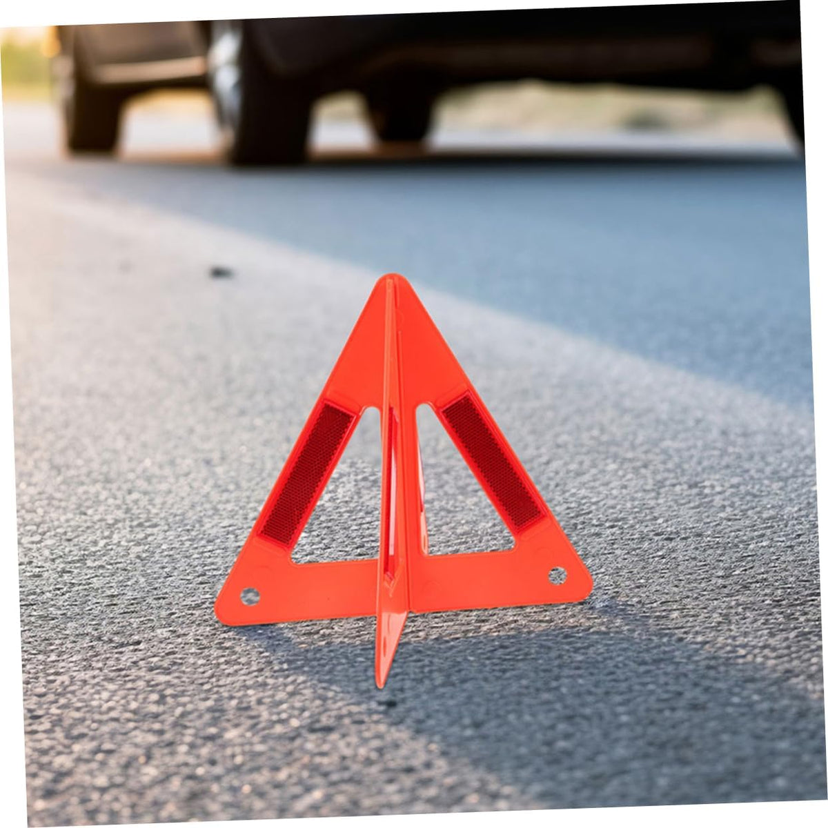 5pcs Red Plastic Emergency Road Triangle Warning Signs for Vehicles