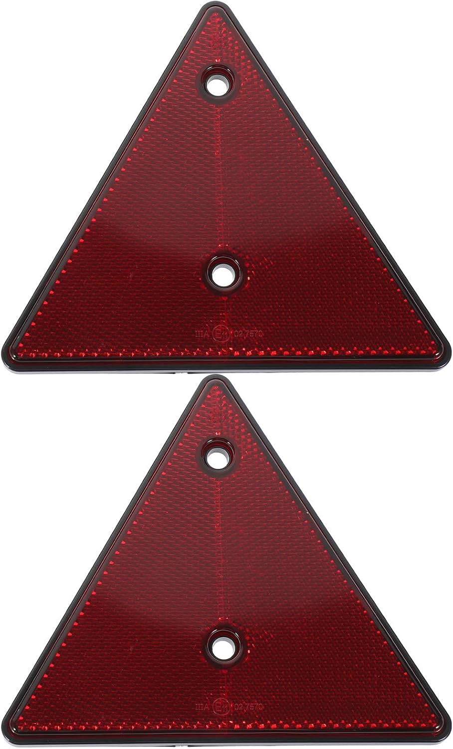 Reflective Warning Triangle Signs 2pcs PVC Road Safety Signs