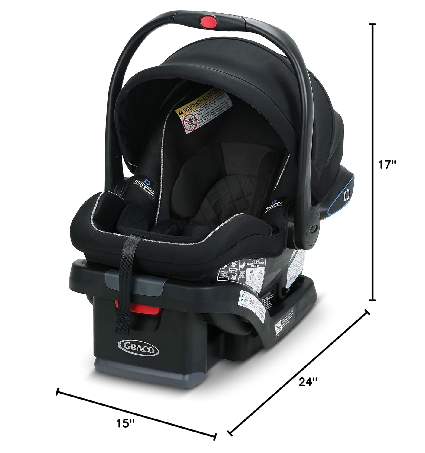 Graco SnugRide SnugLock LX Infant Car Seat, Rear Facing Baby Car Seat featuring TrueShield Technology, Baby Registry Must Have, Great Gift for New Parents