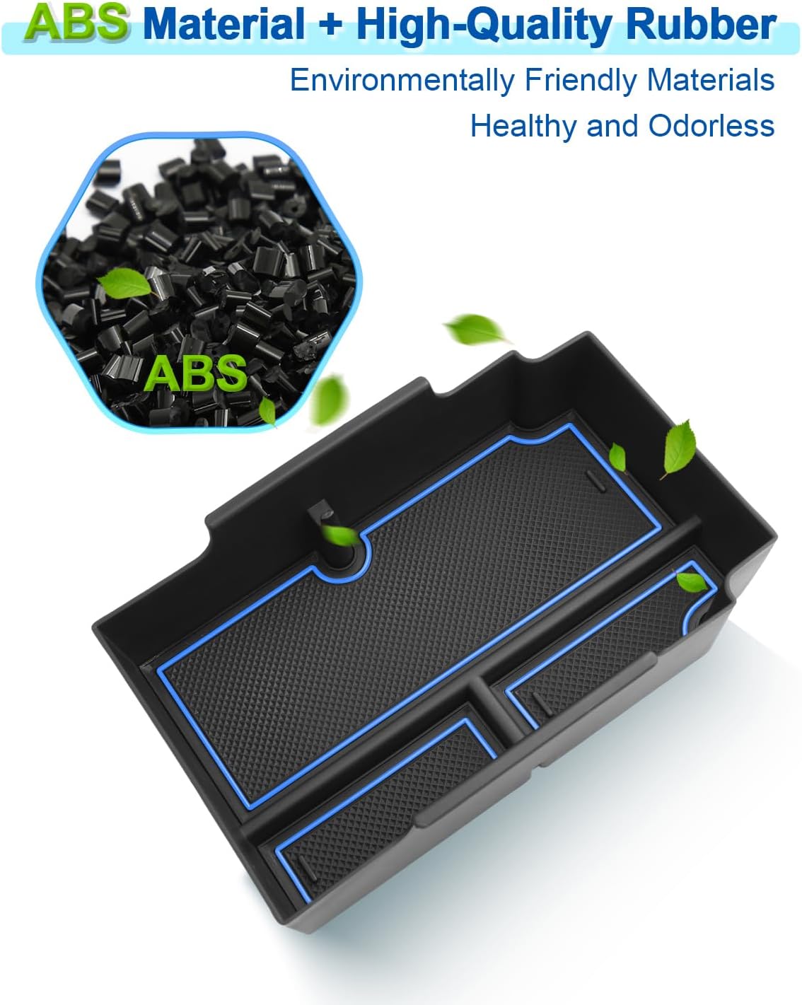 2024 2025 2026 Crosstrek Center Console Organizer for Subaru Crosstrek (Base/Premium/Sport/Limited/Wilderness), Durable ABS Console Tray Insert 2026 Crosstrek&Impreza Accessories (Blue)