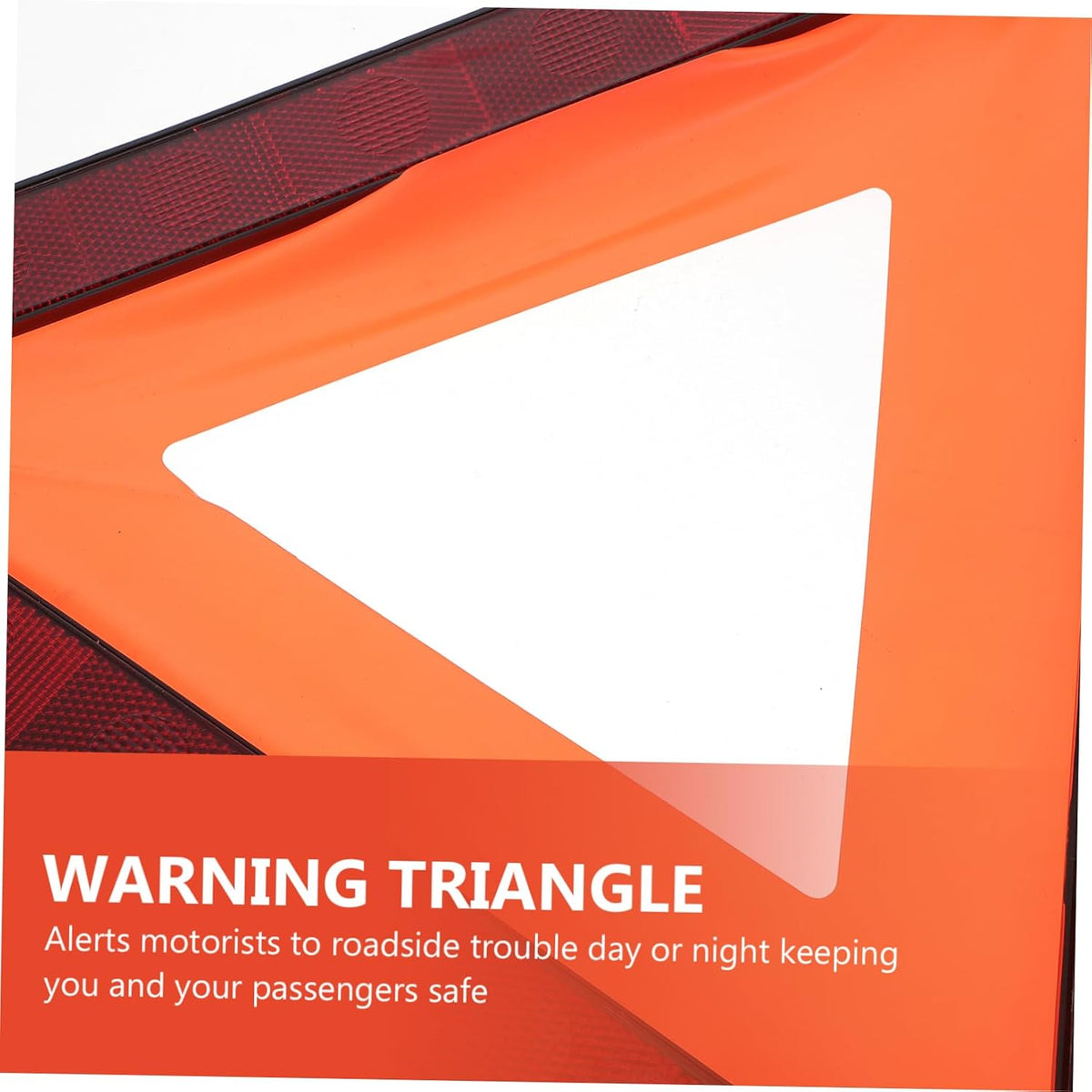 Triangle Warning Sign 3 Pack, Reflective Roadside Safety Kit for Cars