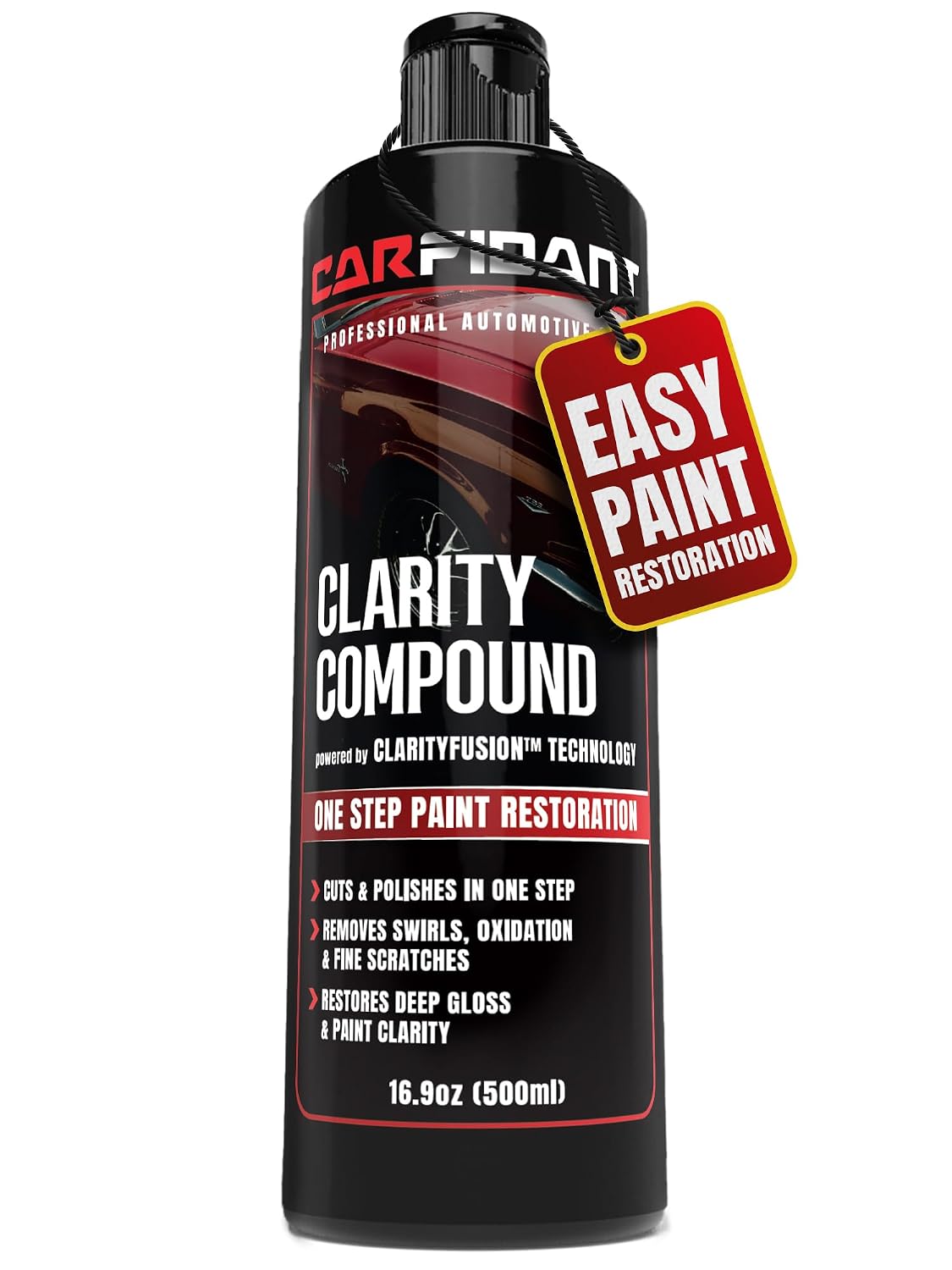 Carfidant Scratch and Swirl Remover - Car Scratch Remover for Vehicles Paint - Polishing Compound for Cars with Pad and Towel - Cutting and Buffing Compound for Paint Restorer