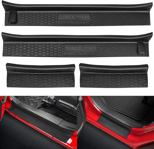 Door Sill Guards Kit Fits 2018-2026 Jeep Wrangler JL JLU Unlimited & JT