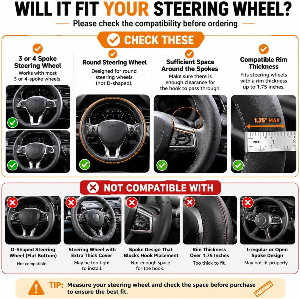 Car Steering Wheel Tray for Eating Food, Adjustable Car Laptop Desk Table Fits 16" Laptop and Steering Wheel Cover with Dual Panels, Ideal for Cars, SUV, EV Parked Charging