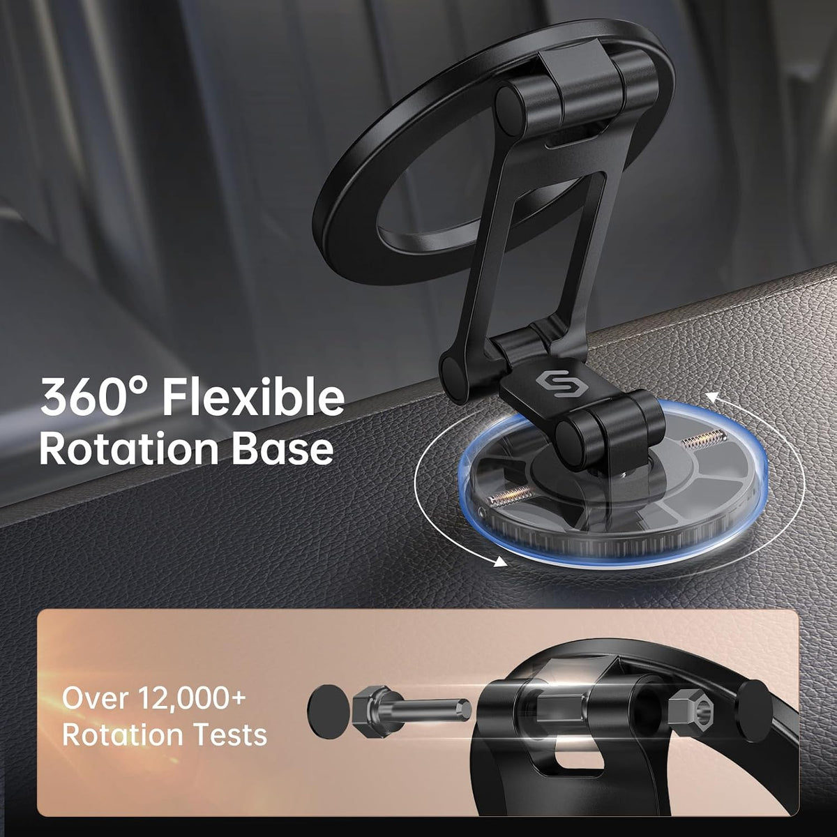SYNCWIRE Fits MagSafe Car Mount Magnetic Phone Holder for Dash and Tesla