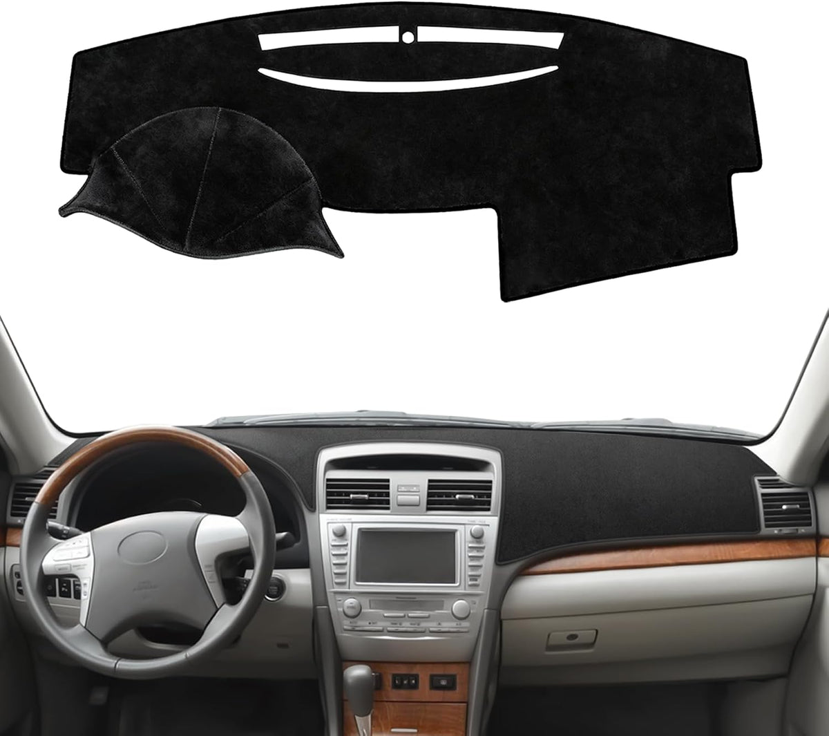 Dash Cover for Toyota Camry 2011 2010 2009 2008 2007 Accessories Flannel Dashboard Cover Dash Mat Center Console Cover Sunshield Protector Pad