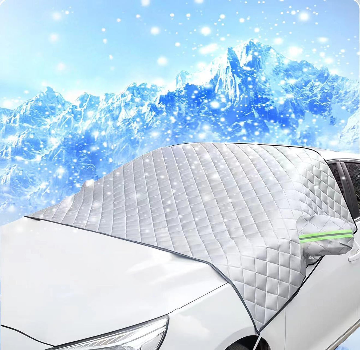 Car Windscreen Covers for Buick Excelle 2018-2023 Car Frost Windscreen Cover with Side Wing Mirror Cover Car Windshield Snow Cover Against Snow Frost UV Dust B 245 * 145(Normal/A 230 * 145)