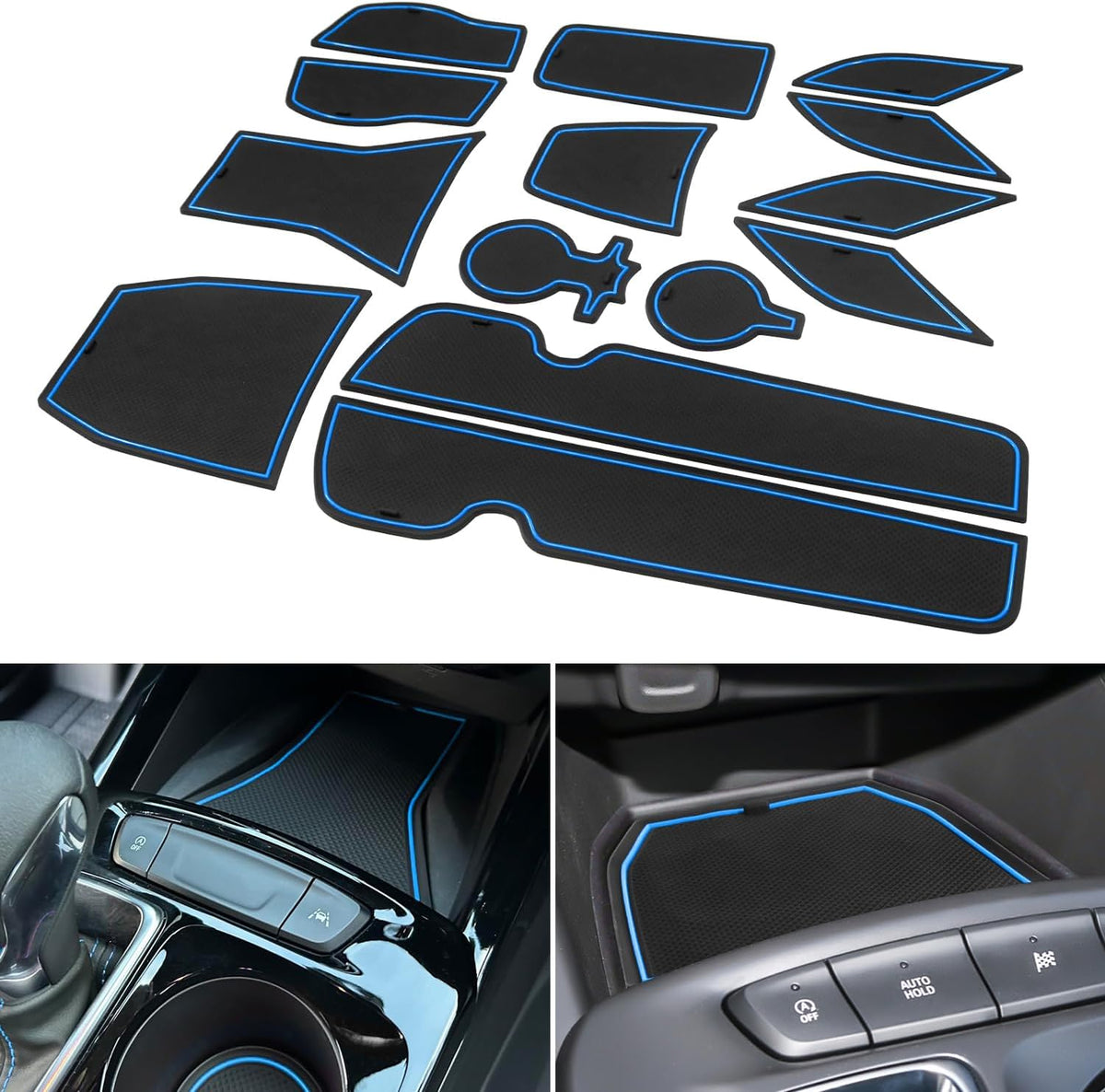 Cup Holder Inserts Door Slot Mat for 2026 2025 2024 Chevy Trax Accessories
