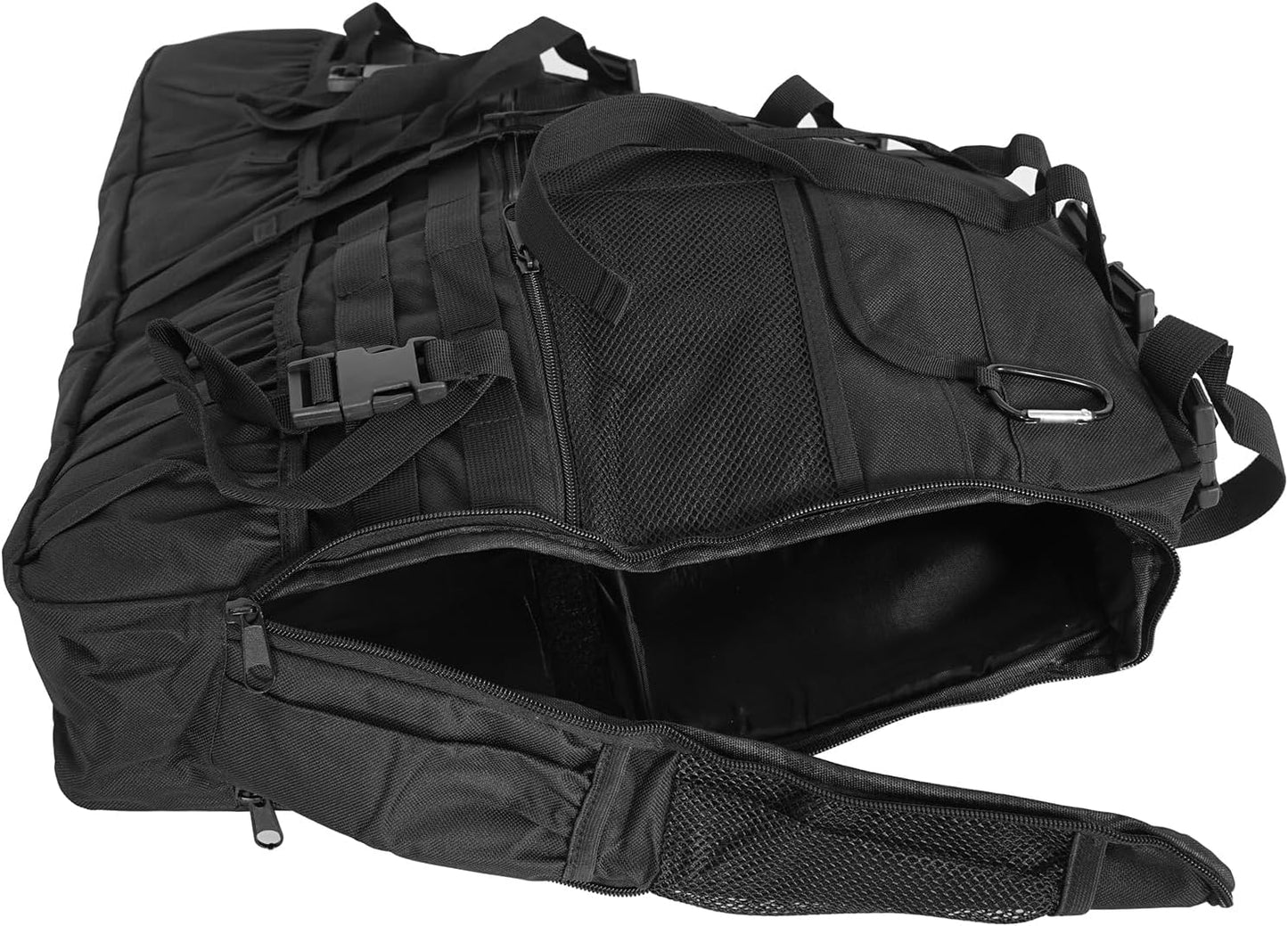 Hooke Road Bronco Roll Bar Storage Cargo Bag Rear Trunk Multi Pockets Cage Organizer for 2021 2022 2023 2024 2025 2026 Ford Bronco 4-Door Interior Accessories (Exclude Bronco Raptor & Sport)