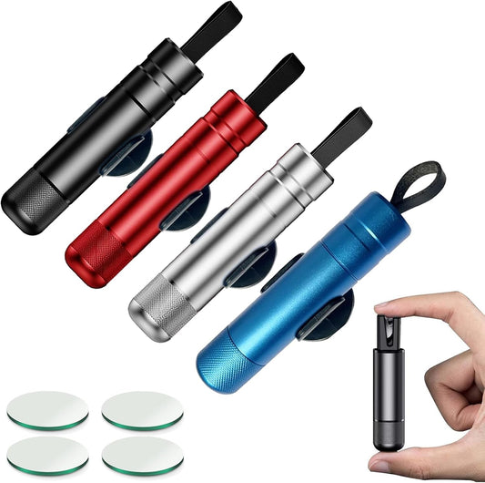 Car Window Breaker, Glass Hammer, Breaking Glass Breaker, Car EscapeTool and Seatbelt Cutter, for Land and Underwater (4Pcs)