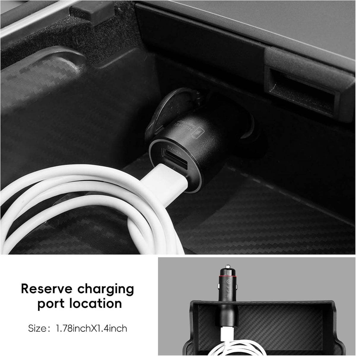 6PCS Center Console Organizer for Tesla Model Y 2021-24, Model 3 2021-23