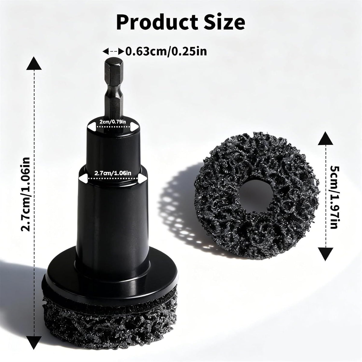 Wheel Hub Stud Cleaning Tool Kit Rust Removal Disc for Impact Wrench Drill