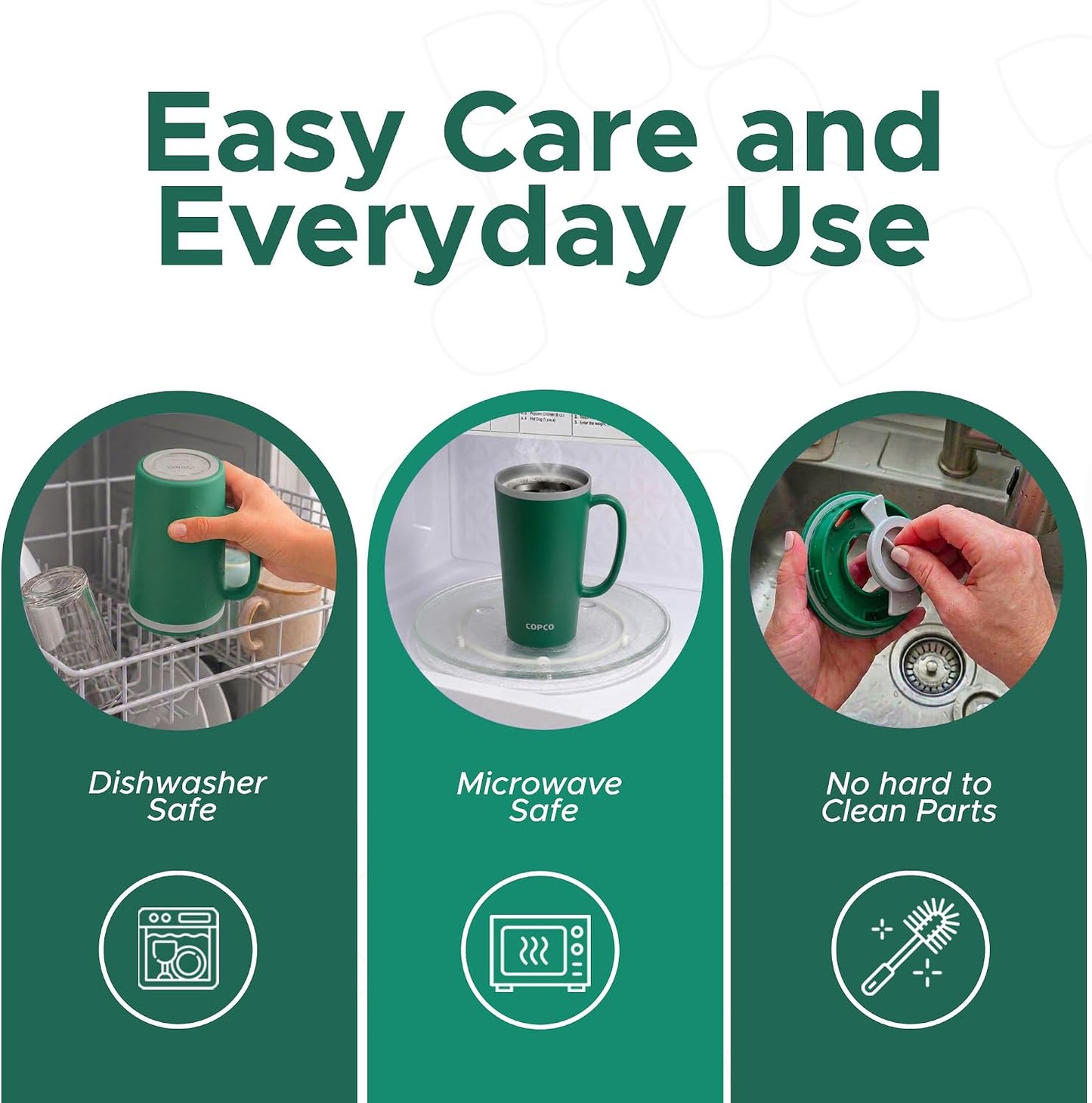 Copco – Cone – Cone Desk Mug – 16 Oz - Hunter Green