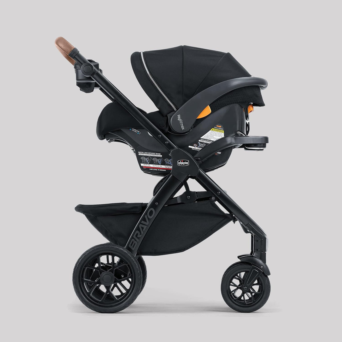 Chicco Bravo Primo Quick-Fold 3-in-1 Travel System with Car Seat